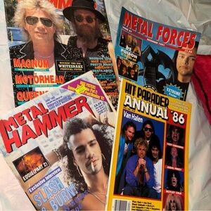 Heavy Metal Rock Magazine Lot